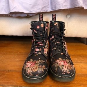 Floral Dr Martens boots